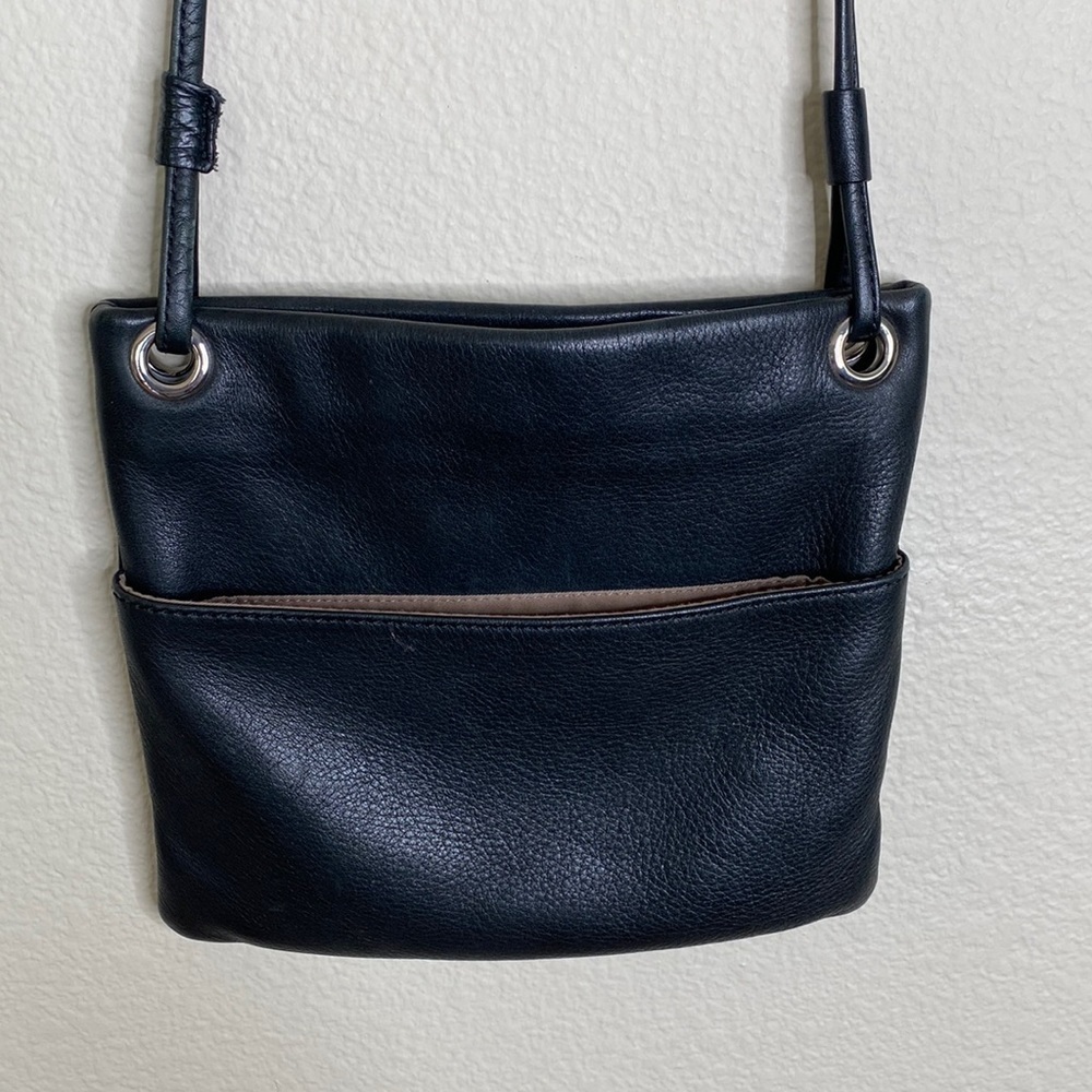 Margot leather black crossbody purse small